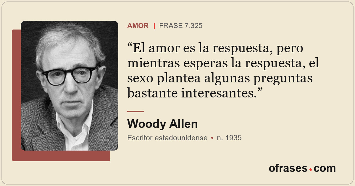 El amor es la respuesta, pero mientras esperas la respuesta, el sexo plantea alg...