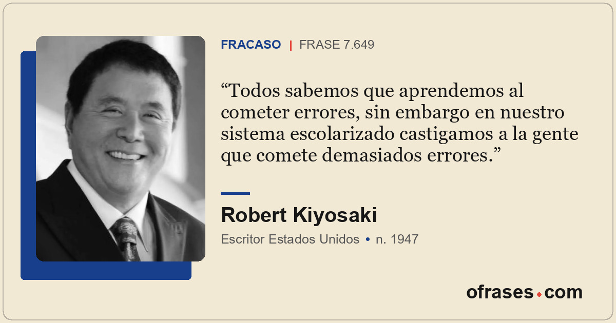 Todos sabemos que aprendemos al cometer errores, sin embargo en nuestro sistema...