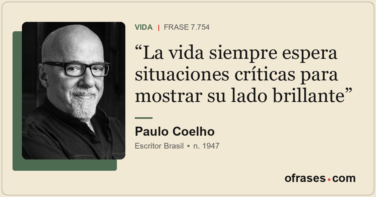 La vida siempre espera situaciones críticas para mostrar su lado brillante
