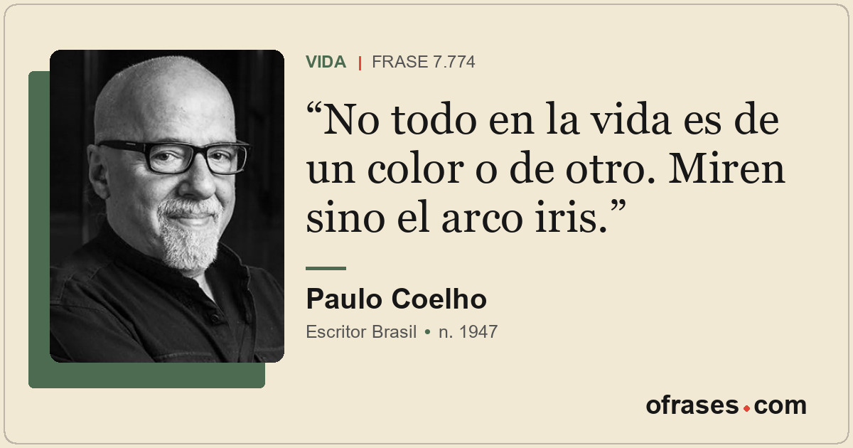 No todo en la vida es de un color o de otro. Miren sino el arco iris.