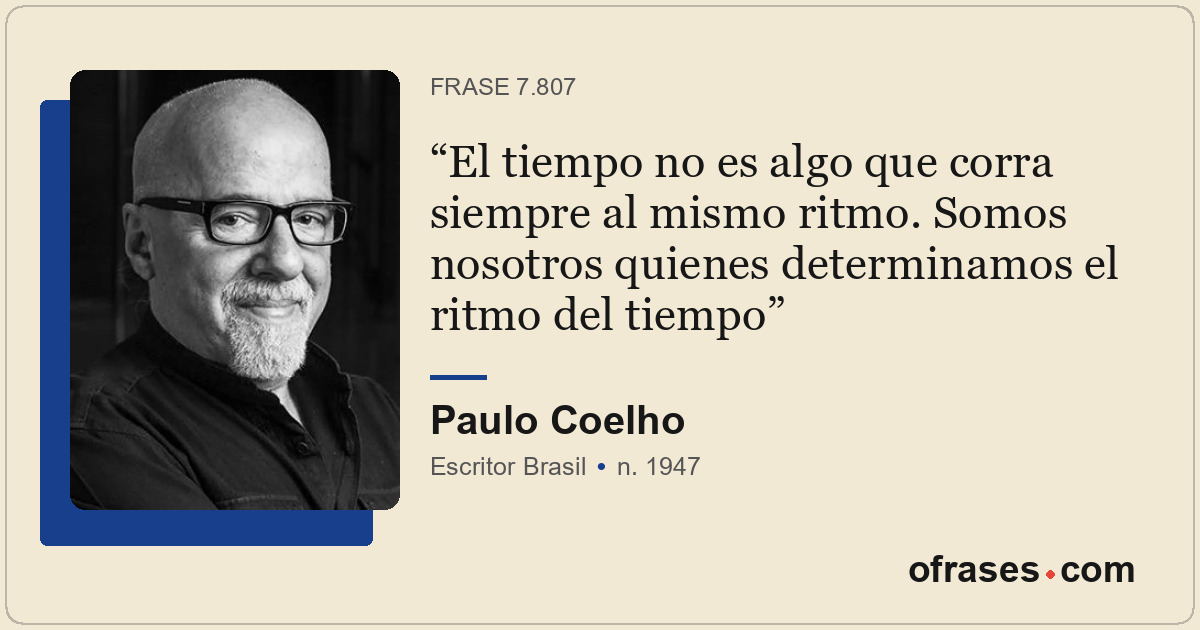 El tiempo no es algo que corra siempre al mismo ritmo. Somos nosotros quienes de...