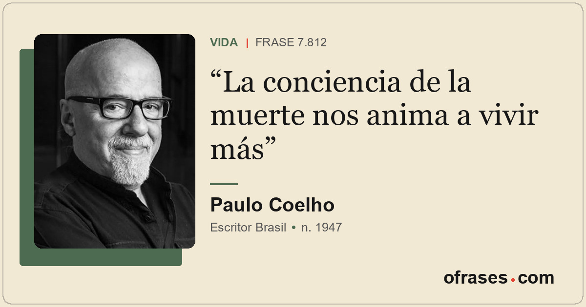 La conciencia de la muerte nos anima a vivir más