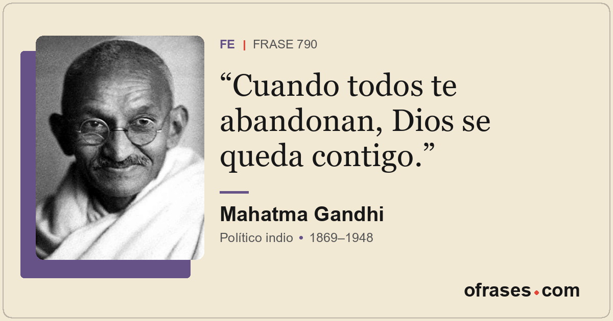 Cuando todos te abandonan, Dios se queda contigo.