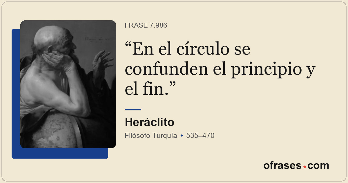 En el círculo se confunden el principio y el fin.