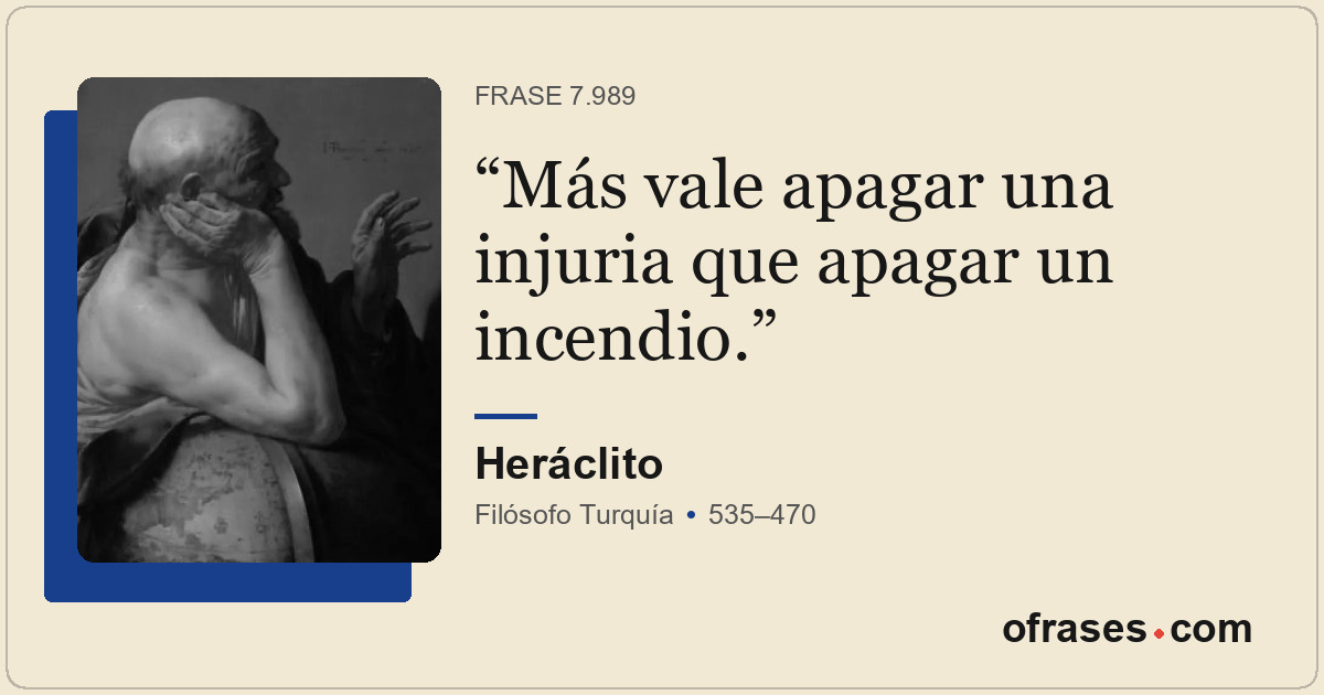 Más vale apagar una injuria que apagar un incendio.