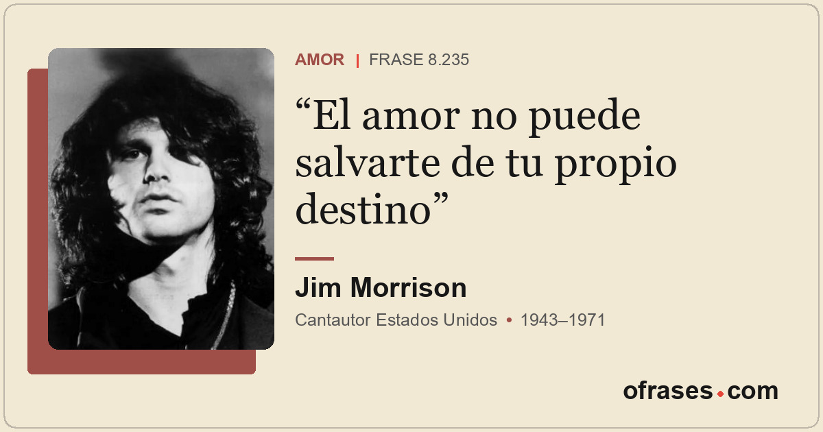 El amor no puede salvarte de tu propio destino