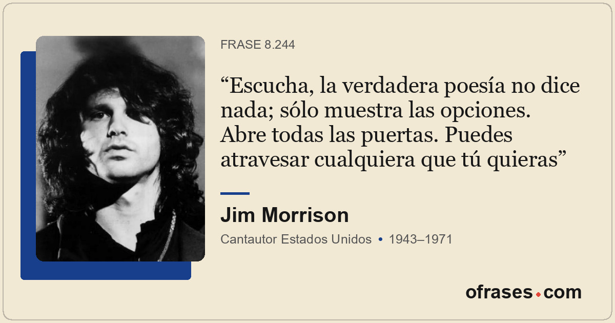 Escucha, la verdadera poesía no dice nada; sólo muestra las opciones. Abre todas...