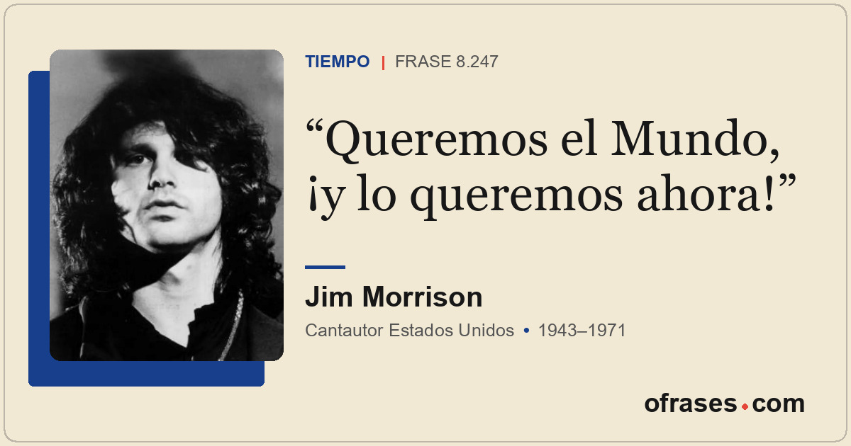 Queremos el Mundo, ¡y lo queremos ahora!