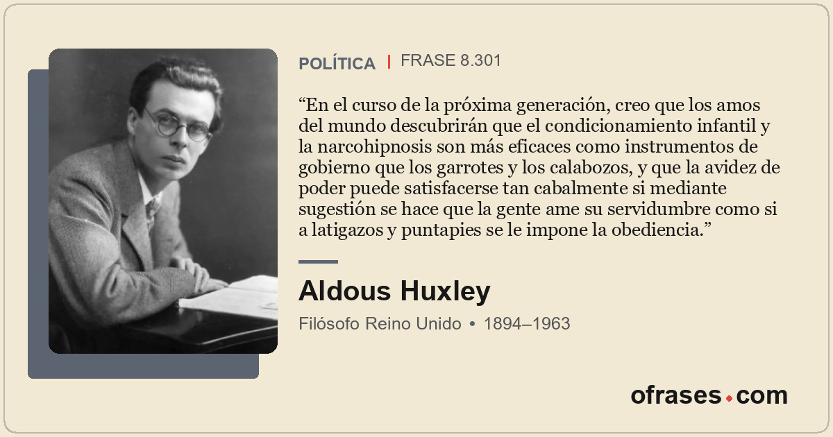 En el curso de la próxima generación, creo que los amos del mundo descubrirán qu...