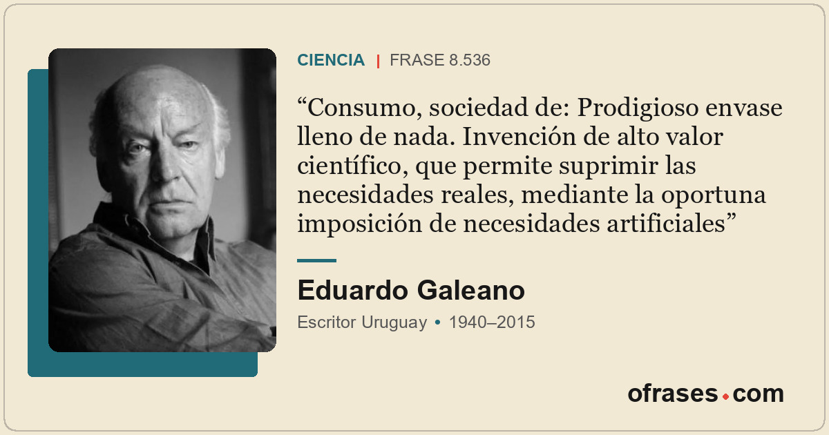 Consumo, sociedad de: Prodigioso envase lleno de nada. Invención de alto valor c...