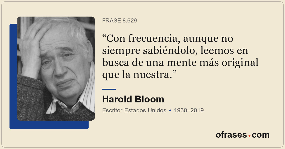 Con frecuencia, aunque no siempre sabiéndolo, leemos en busca de una mente más o...