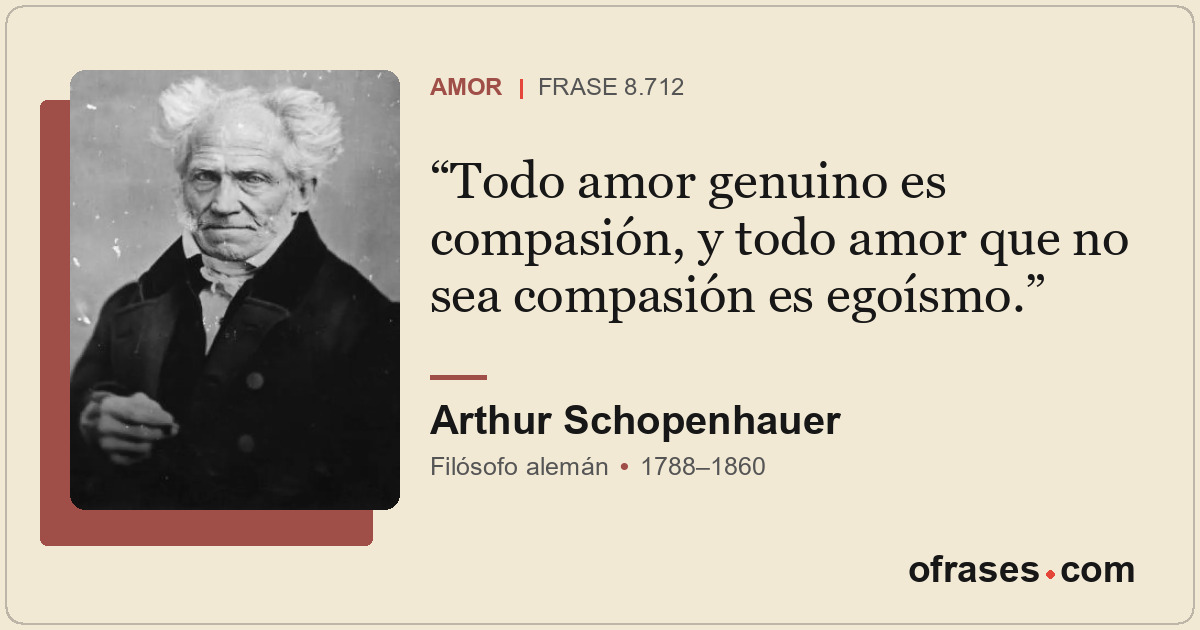 Todo amor genuino es compasión, y todo amor que no sea compasión es egoísmo.