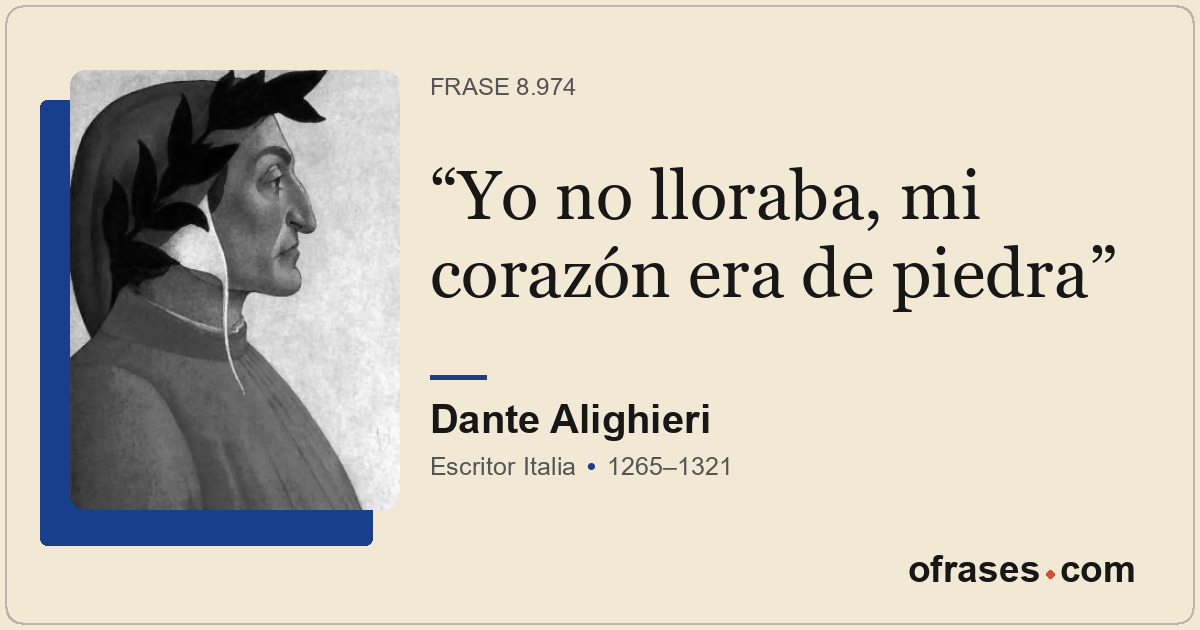 Yo no lloraba, mi corazón era de piedra