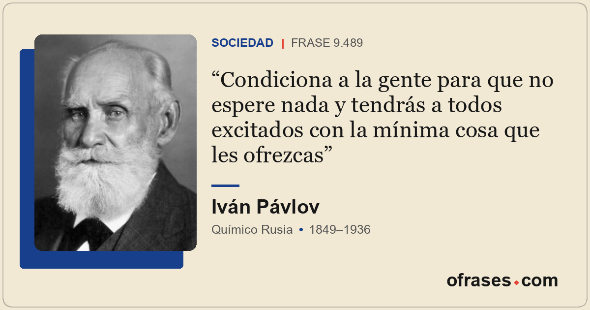 Condiciona a la gente para que no espere nada y tendrás a todos excitados con la...
