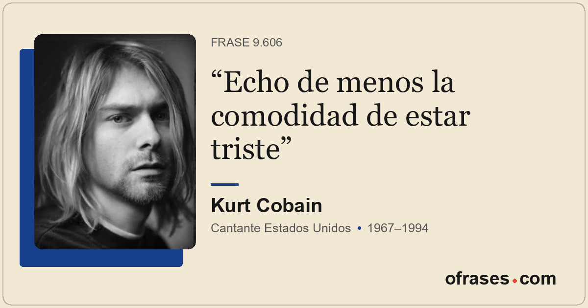 Echo de menos la comodidad de estar triste