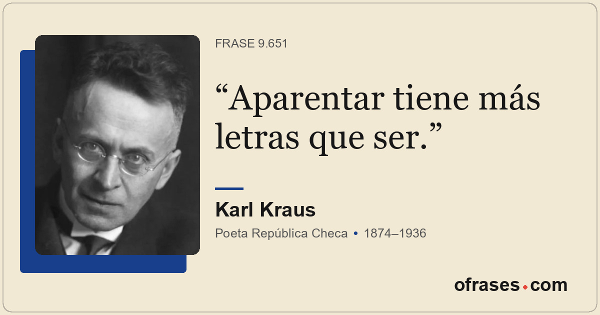 Aparentar tiene más letras que ser.