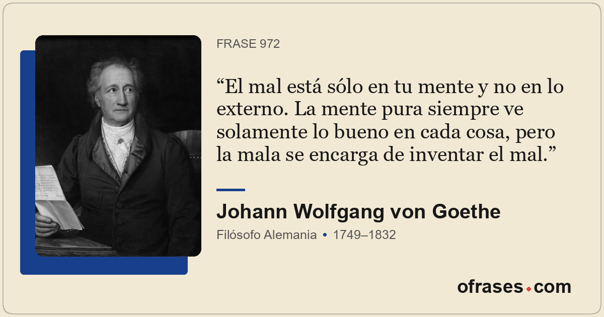 El mal está sólo en tu mente y no en lo externo. La mente pura siempre ve solame...