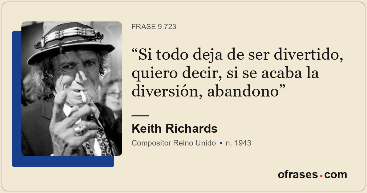 Si todo deja de ser divertido, quiero decir, si se acaba la diversión, abandono