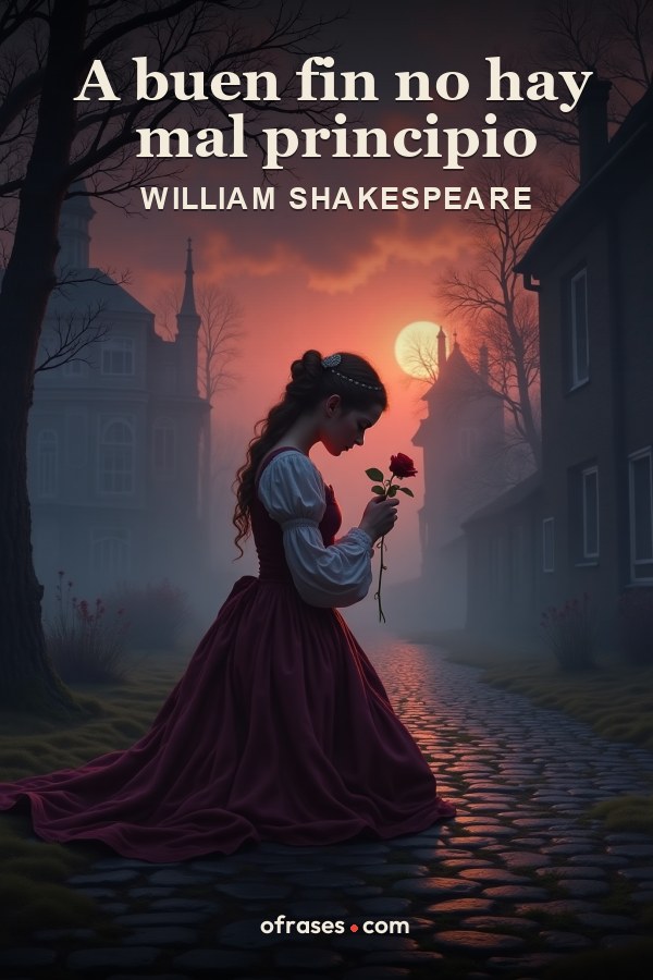 Libro A buen fin no hay mal principio de William Shakespeare