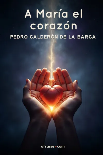 Libro A María el corazón de Pedro Calderón de la Barca