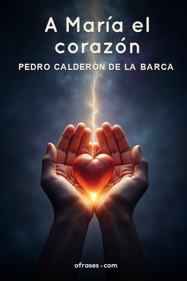 Libro A María el corazón de Pedro Calderón de la Barca