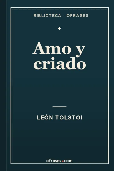 Portada de Amo y criado