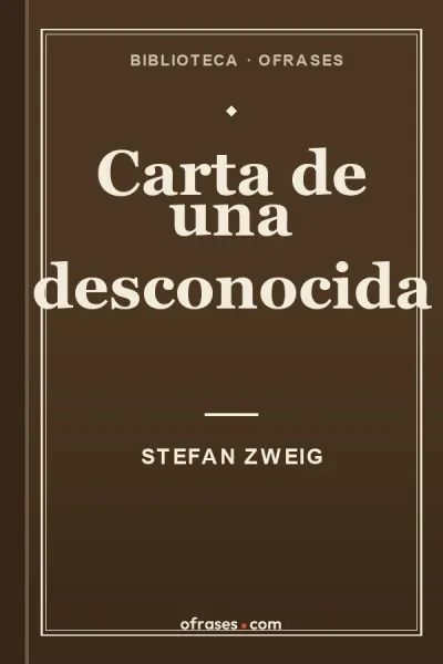 Carta de una desconocida