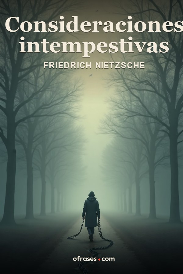 Libro Consideraciones intempestivas de Friedrich Nietzsche