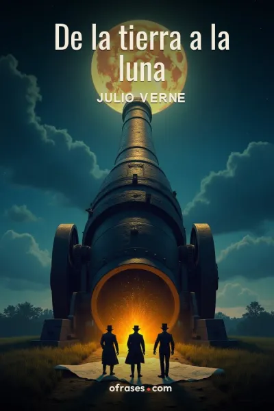 Libro De la tierra a la luna de Julio Verne