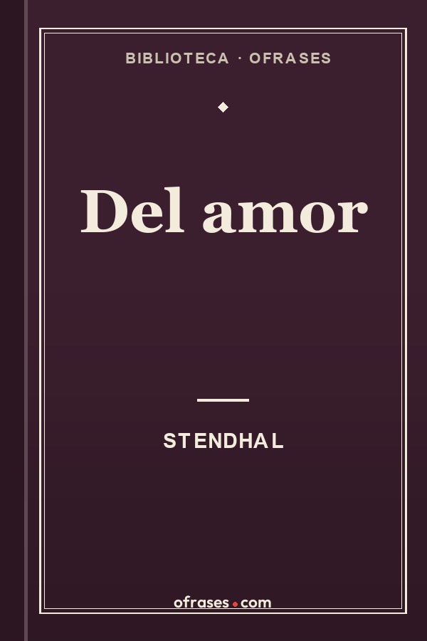 Libro Del amor de Stendhal