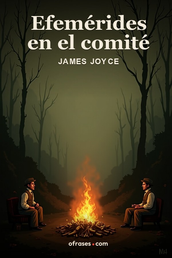 Libro Efemérides en el comité de James Joyce