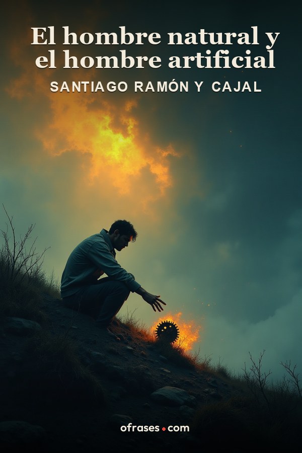 Libro El hombre natural y el hombre artificial de Santiago Ramón y Cajal