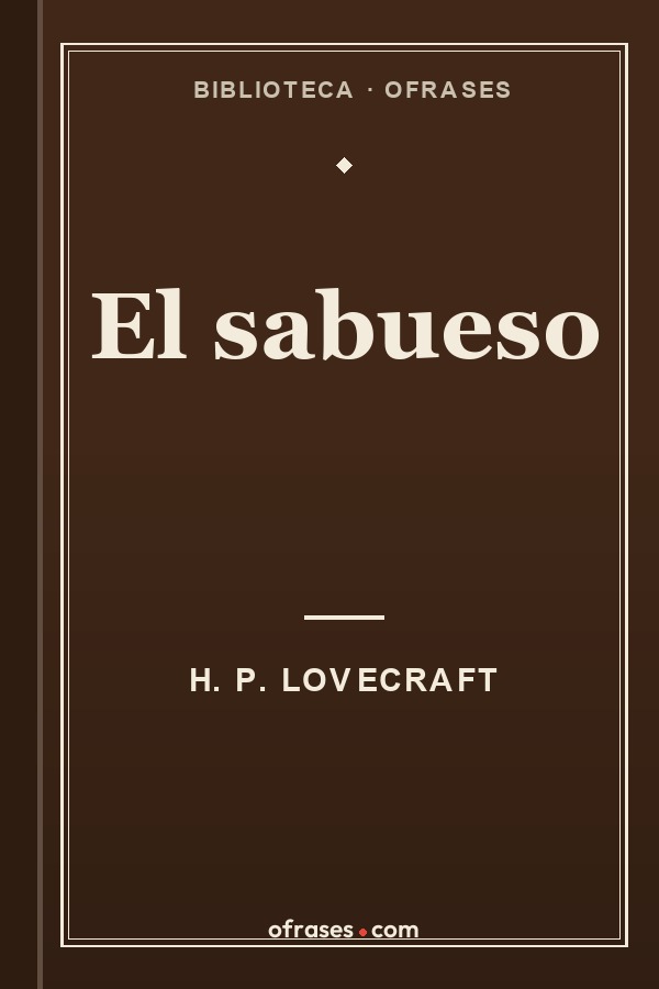 Libro El sabueso de H. P. Lovecraft