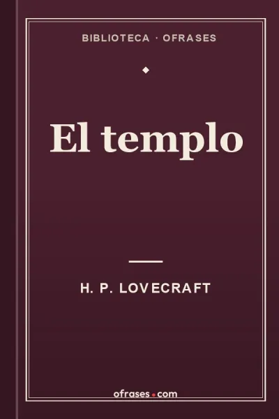 Libro El templo de H. P. Lovecraft