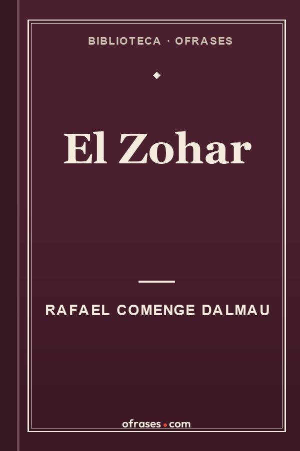 Libro El Zohar de Rafael Comenge Dalmau