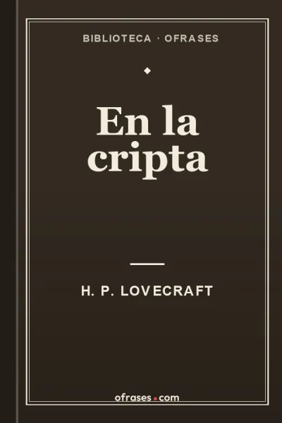 Libro En la cripta de H. P. Lovecraft