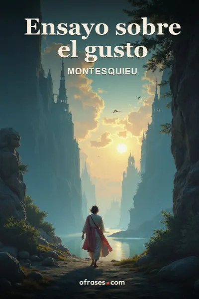 Libro Ensayo sobre el gusto de Montesquieu