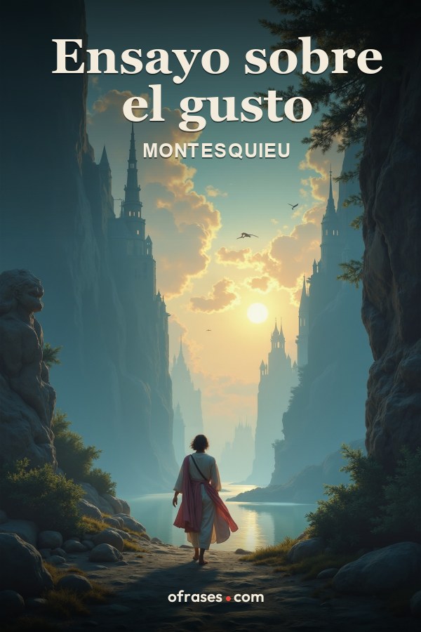 Libro Ensayo sobre el gusto de Montesquieu