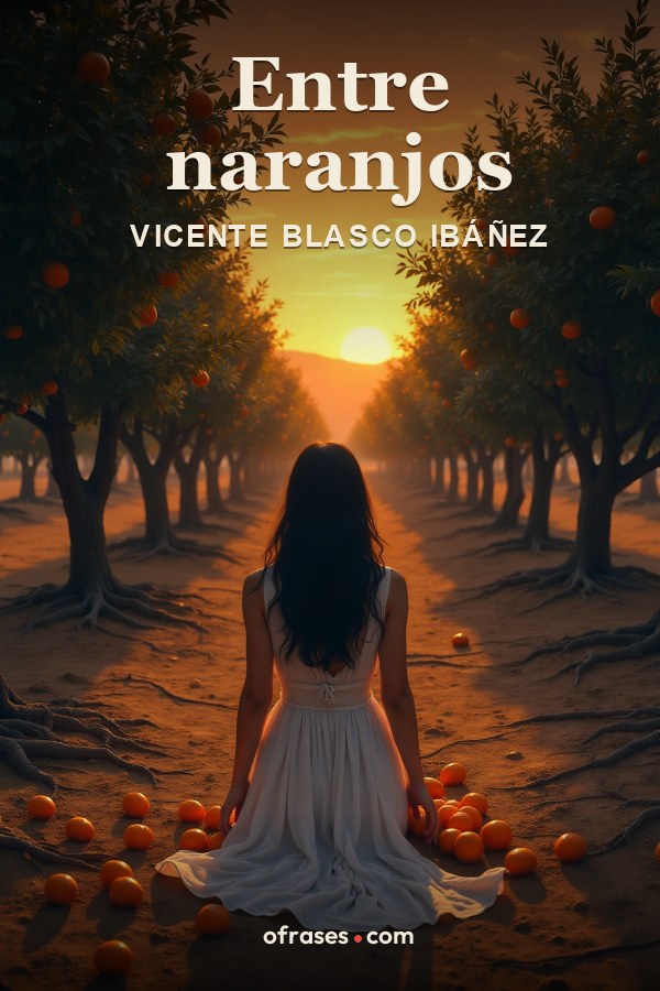Libro Entre naranjos de Vicente Blasco Ibáñez