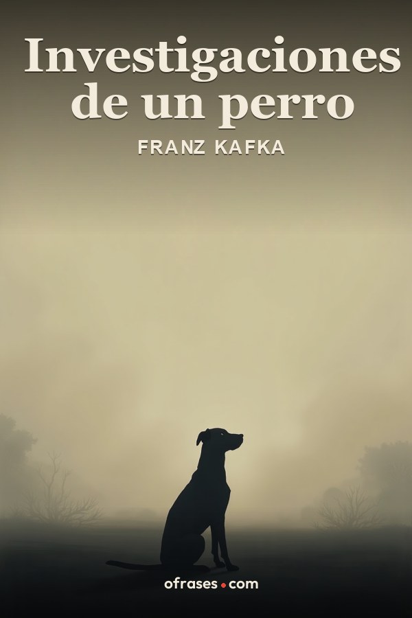 Libro Investigaciones de un perro de Franz Kafka