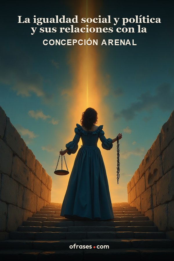 Libro La igualdad social y política y sus relaciones con la libertad de Concepción Arenal