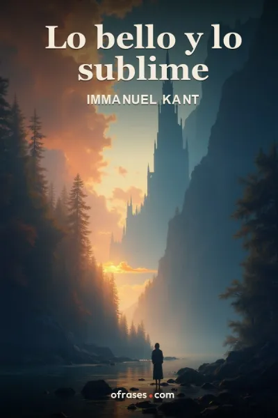Libro Lo bello y lo sublime de Immanuel Kant