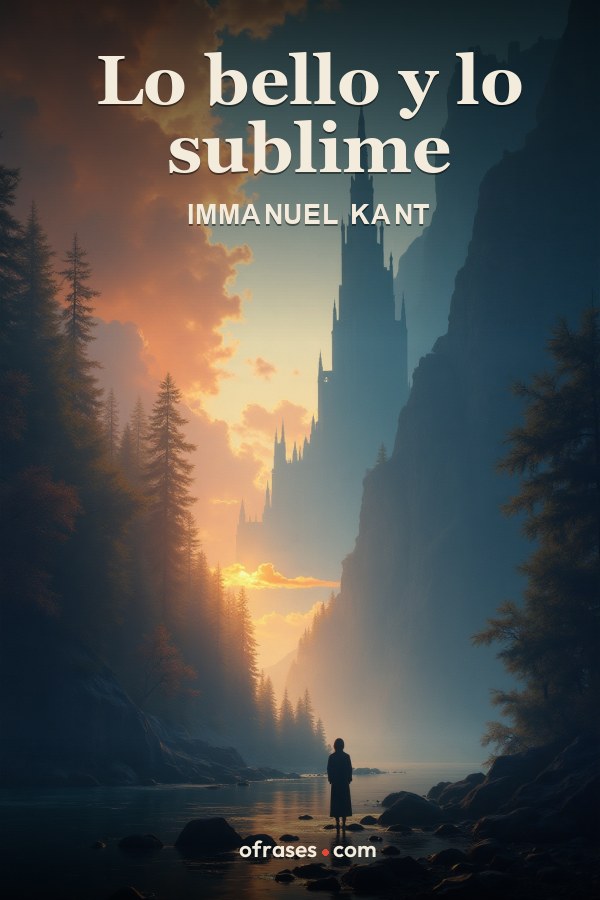 Libro Lo bello y lo sublime de Immanuel Kant