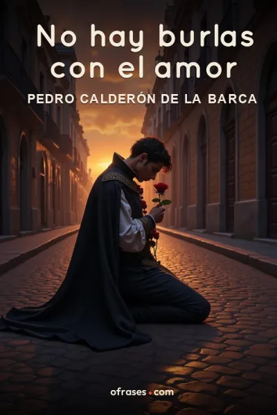 Libro No hay burlas con el amor de Pedro Calderón de la Barca