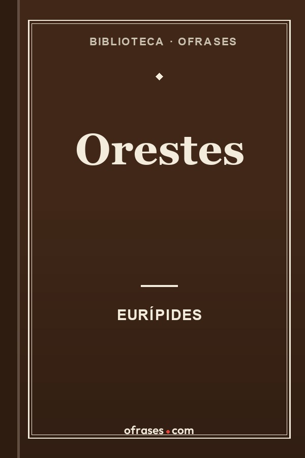 Libro Orestes de Eurípides