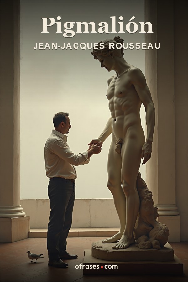 Libro Pigmalión de Jean-Jacques Rousseau