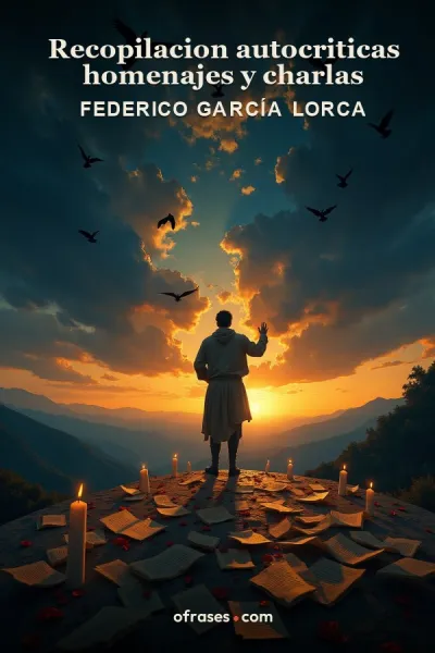 Libro Recopilacion autocriticas homenajes y charlas de Federico García Lorca