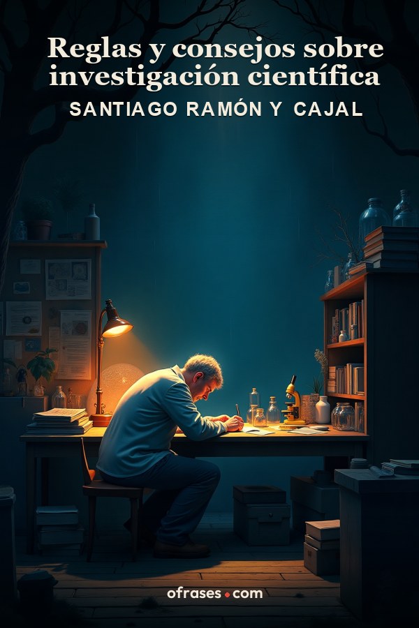 Libro Reglas y consejos sobre investigación científica de Santiago Ramón y Cajal