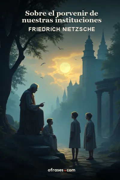 Libro Sobre el porvenir de nuestras instituciones educativas de Friedrich Nietzsche