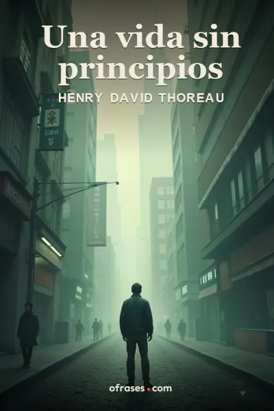 Portada de Una vida sin principios